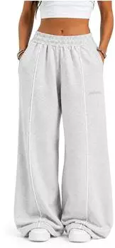 Smilodox Veyt Sweatpants Loose Fit grau melange