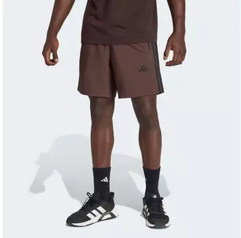Adidas Workout Essentials Base 3-Streifen Woven Shorts (KD0685) aurora coffee/black