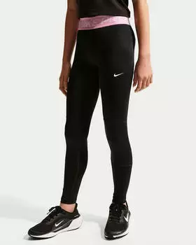Nike Pro Dri-FIT Leggings (DA1028-020) black/pink rise/white