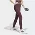 Adidas 3-STREIFEN STUDIO ALL ME LEGGINGS ÜBERKREUZTER BUND TASCHEN Aurora Ruby (LE5537)