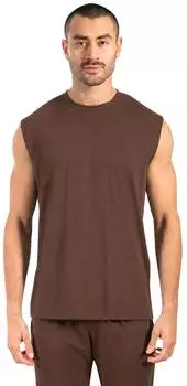 Smilodox Xion &Auml;rmelloses Sportshirt mit 3D Rubber Print (124861) braun