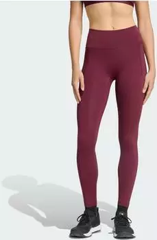 Adidas Optime Workout Full Length Leggings Maroon (KR0965)