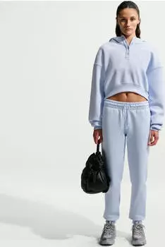 Nike Phoenix Fleece Oversized Cropped Hoodie (FZ7626-407) hellblau