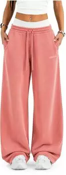 Smilodox Yelin Sweatpants Oversized Fit Wide-Leg (124979) orange