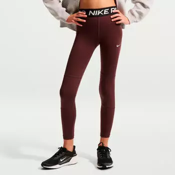 Nike Pro Big Girls Leggings (DA1028-658) mystic dates/white