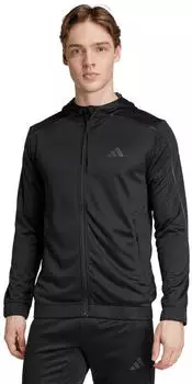 Adidas Train Essentials Seasonals Full-Zip Hoodie schwarz