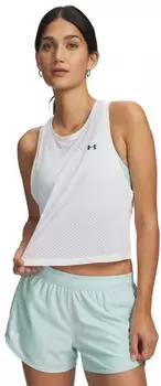 Under Armour Tech Sport Mesh Cropped Tank Top weiß