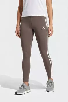 Adidas Essentials 3-Streifen Cotton Leggings (39436910) earth strata/off white