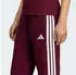 Adidas Essentials 3-Stripes Fleece Slim Pants (KF8321) maroon/white