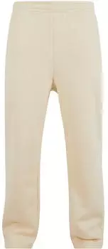Build Your Brand Fluffy Track Sweatpants Jogginghose BY288 whitesand