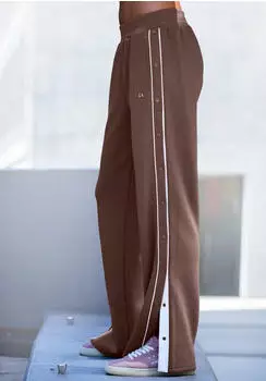 Lascana Jogginghose mit seitlicher Knopfleiste (55656654) braun
