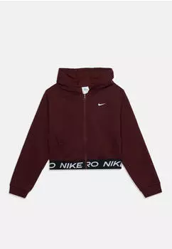 Nike Nike Pro Dri-FIT Fleece Kapuzenpullover mit Rei&szlig;verschluss (HQ9312-658) mystic dates/black/white