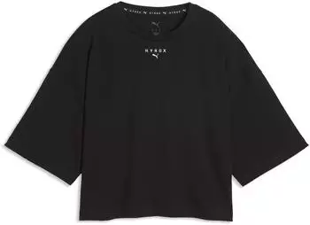 Puma x HYROX Cropped Lifestyle T-Shirt Damen Kleidung Schwarz (529253_01)
