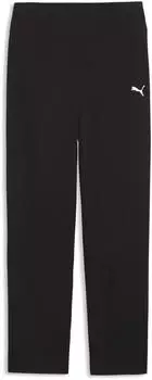 Puma ESS Elevated High Waist Straight Leg Rib Pants G Regular Fit Trainingshose (691722) puma black