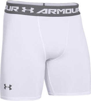 Under Armour Men's HeatGear Compression Shorts white