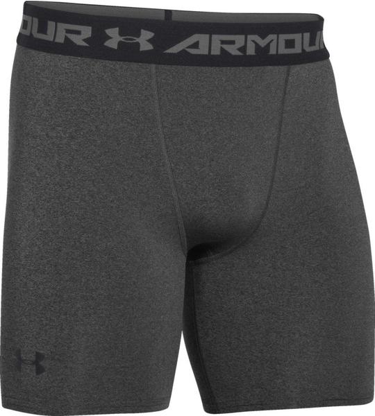 Under Armour Men's HeatGear Compression Shorts carbon heather