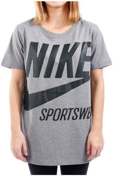 Nike Damen T-shirt tee (878111-091)carbon heather/outdoor green
