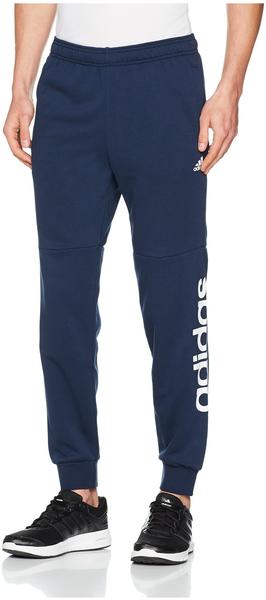 Adidas Jogginghose Essentials Linear Tapered Pant French Terry Mit Logoschriftzug Am Hosenbein marine