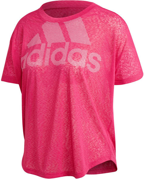 Adidas Magic Logo T-Shirt Women Real Magenta