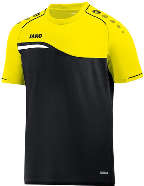 JAKO T-Shirt Competition 2.0 Men black/soft yellow
