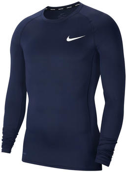 Nike Pro Tight-Fit Long-Sleeve Top obsidian/white