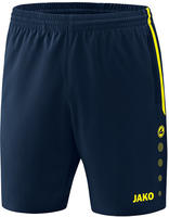 Jako 6218, JAKO Competition 2.0 Shorts marine/neongelb XXL Herren