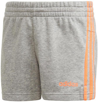 Adidas Essentials 3-Streifen Shorts Jugendliche medium grey heather/signal coral