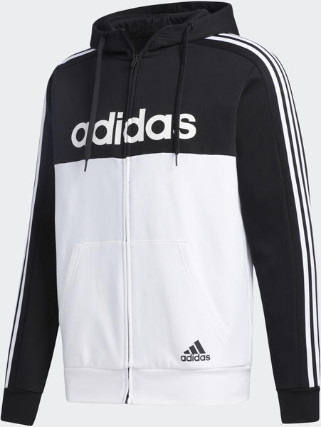 Adidas Essentials Colorblock Hooded Jacket black/white (GD5503)