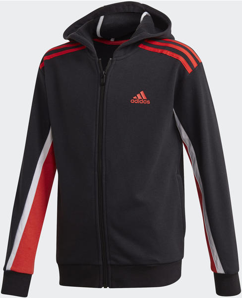 Adidas Bold Hooded Jacket Kids black/hi-res red (GD5623)