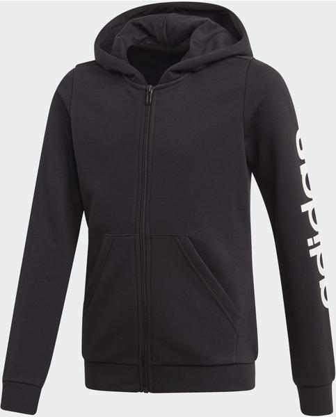 Adidas Linear Hooded Jacket Kids black/white (EH6124)