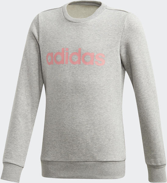 Adidas Linear Sweatshirt Kids medium grey heather/signal pink (GD6350)