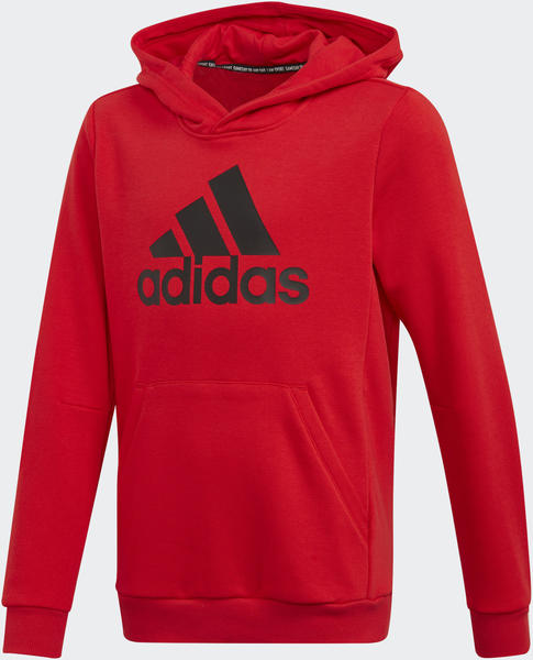 Adidas Must Haves Badge of Sport Hoodie Kids vivid red/black (FM6464)