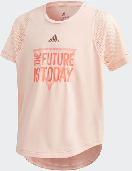 Adidas The Future Today AEROREADY T-Shirt Kids haze coral/signal pink/copper metallic (GE0504)