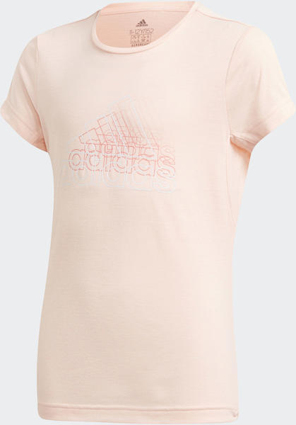 Adidas UP2MV AEROREADY T-Shirt Kids haze coral/white (GE0044)