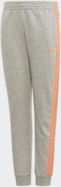 Adidas Essentials 3-Stripes Pants Kids medium grey heather/signal coral (FM6984)