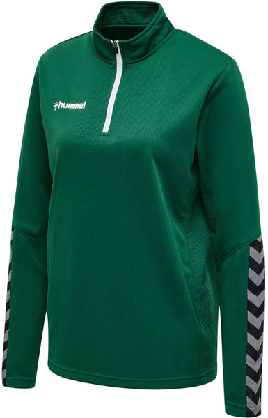 Hummel Authentic Half Zip Sweatshirt Damen evergreen (204929-6140)