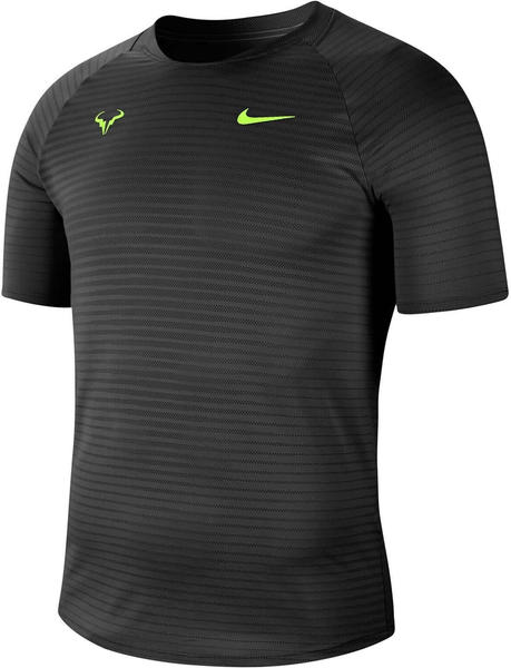 Nike Man Short-Sleeve Tennis Top NikeCourt AeroReact Rafa Slam (CI9152) black