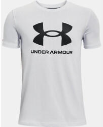 Under Armour Youth UA Sportstyle Shirt mit Logo kurzärmlig (1363282-014) grau