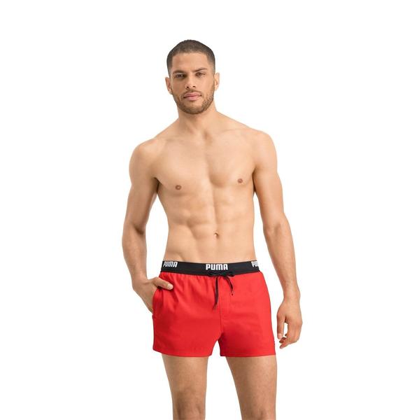 Puma Swim Logo Herren Kurze Badeshorts (907659) red