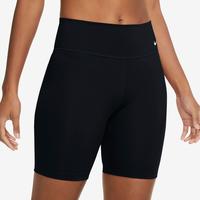 Nike DD0243, NIKE Damen Shorts W NK ONE DF MR 7IN SHRT BLACK/WHITE female