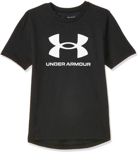 Under Armour Girls UA Sportstyle Kurzarm Oberteil mit Grafik (1361182-001) schwarz