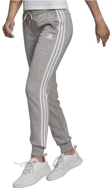 Adidas Essentials French Terry 3-Stripes Pants medium grey heather/white