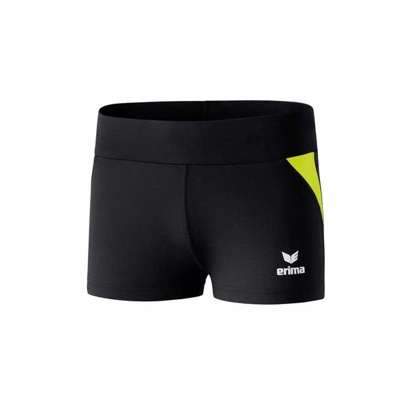 Erima Damen Short Athletic Hotpants 8291806 Schwarz/Neon Gelb
