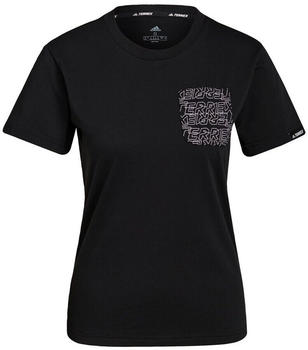 Adidas Woman TERREX Pocket Graphic T-Shirt black/white (GU8984)