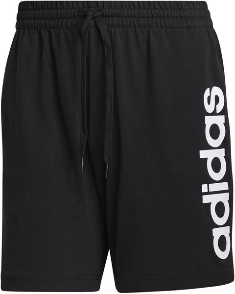Adidas Herren Short Essentials Linear Logo Shorts schwarz/weiß