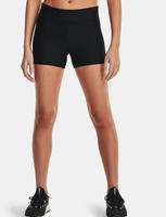 Under Armour Heatgear Mid-Rise Womens Black Shorts Schwarz Damen