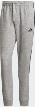 Adidas Essentials Fleece Tapered Cuff 3-Stripes Pants medium grey heather/black