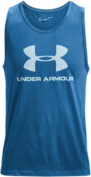Under Armour UA Sportstyle Tanktop mit Logo (1329589) cruise blue