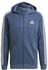 Adidas Men Sportswear Essentials French Terry 3-Stripes Full-Zip Hoodie