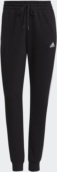 Adidas Essentials Fleece 3-Stripes Pants black/white